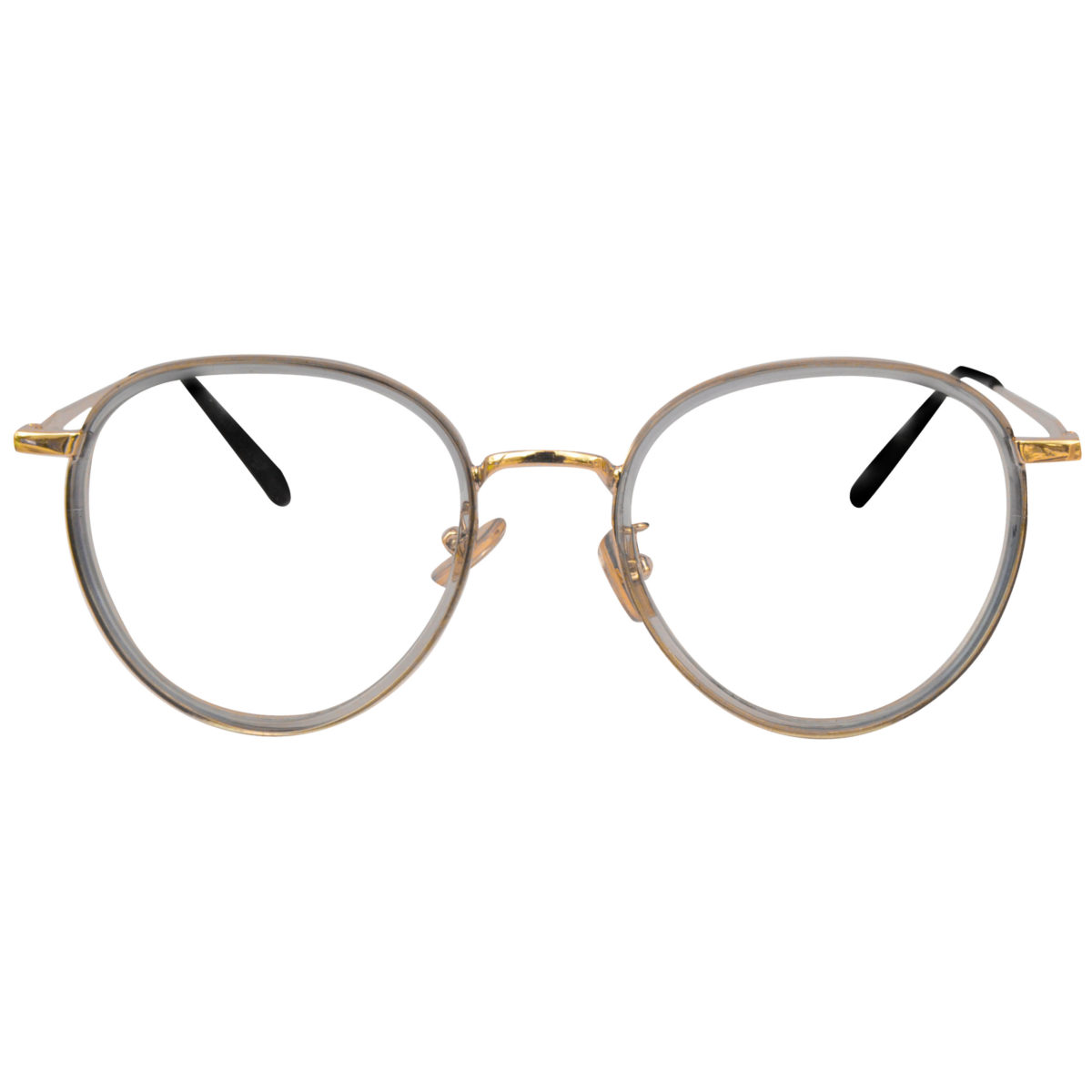 Lunettes de vue 54000 C3 48-21-137 homme femme - Transparent/Or – Image 2