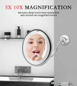 Miroir De Maquillage Rotatif  360 degré 10X Pliable – Image 6