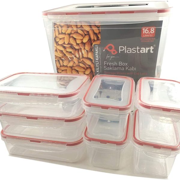 Lot de 8 Boîtes De Rangement