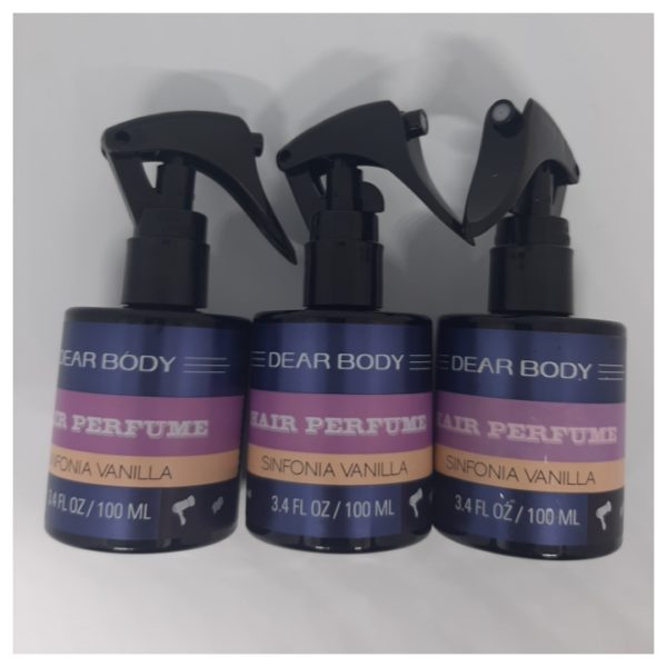 Lot de 3 Parfums de cheveux - SINFONIA VANILLA - 100 ml