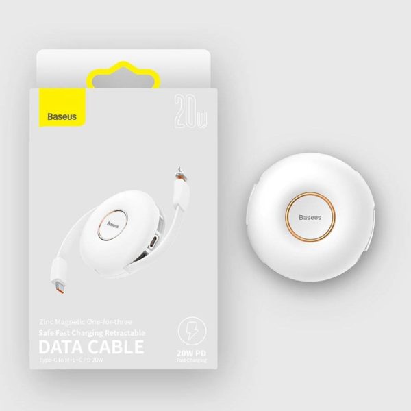 Câble De Données Rétractable Zinc Magnétique 3 en1