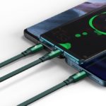 Câble USB Micro Et Type C Miroir Lumineux 3 En1 100W 1,2m (Vert) – Image 6