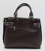 Sac à main en cuir avec bandoulière - Frédéric T -  Marron – Image 3