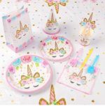 Kit de 56 pièces d'anniversaire Licorne - 6 Enfants – Image 6