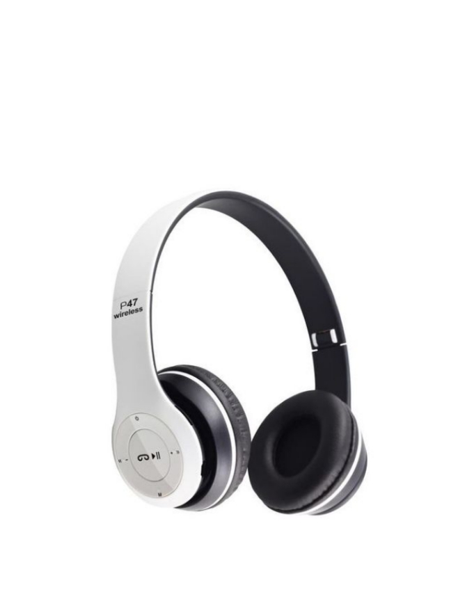 P47 Bluetooth Écouteurs Sans Fil – Blanc Noir