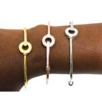 Lot de 3 bracelets en plaqué
