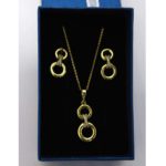 Ensemble Bijoux Dame - Chaîne Et Boucles D'Oreilles – Image 2