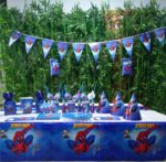 Kit de 82 pièces pour anniversaire enfant - Spiderman - Bleu – Image 2