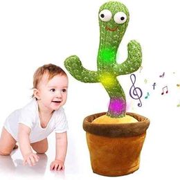 Jouet en Peluche Cactus Qui Danse - 120 Chansons - Éducation Précoce - Vert