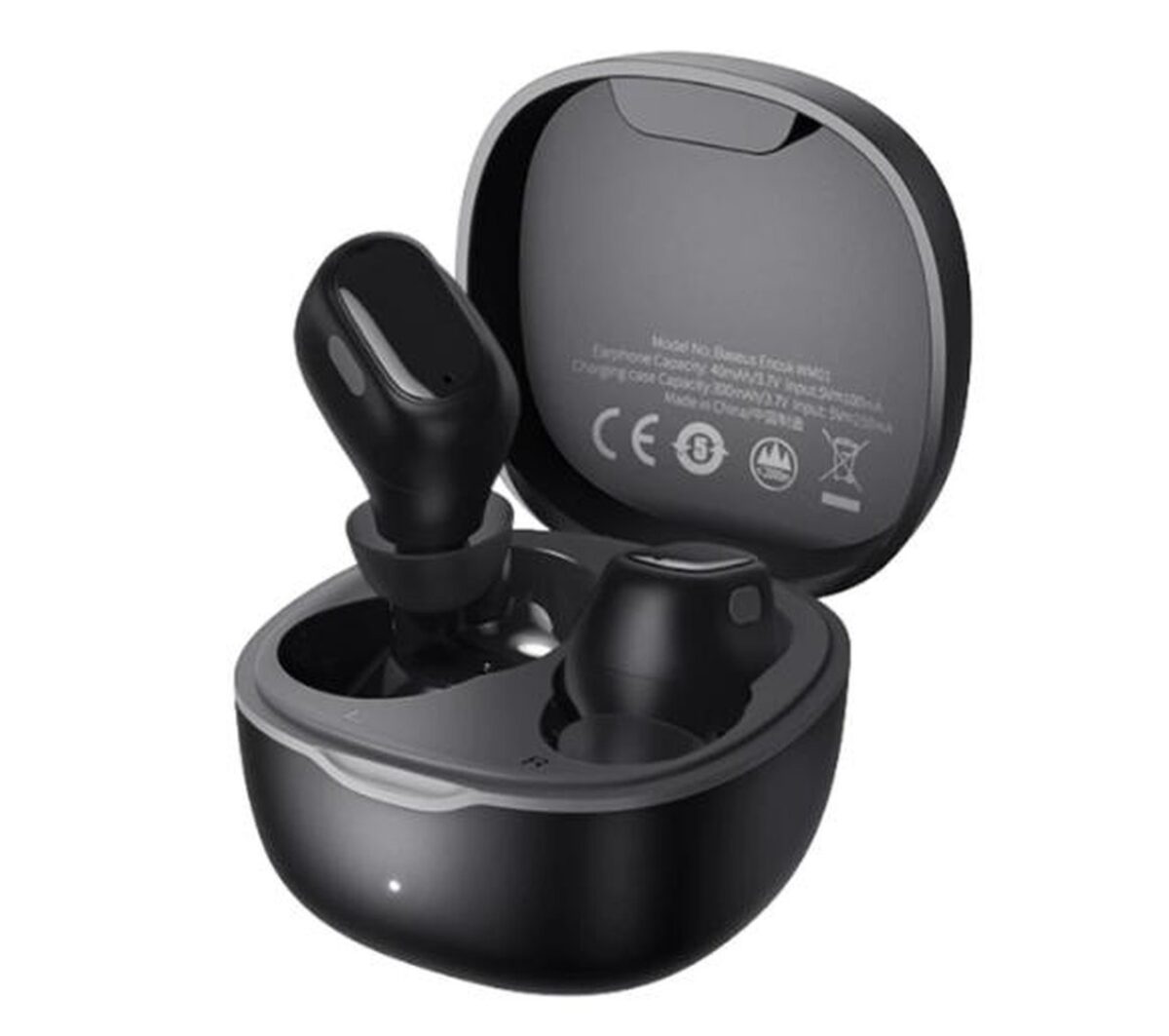 Casque sans fil Baseus Encok TWS Bluetooth 5.3 noir (WM01)(NGTW240001) – Image 1