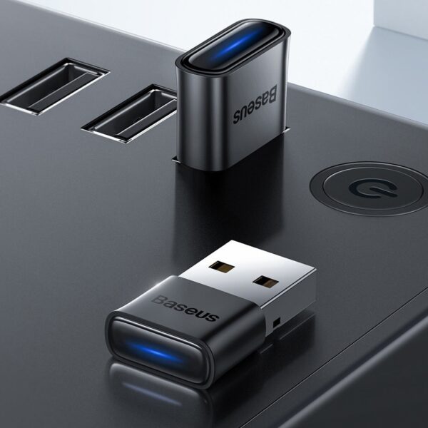 Baseus BA04 mini adaptateur Bluetooth 5.0 récepteur USB émetteur d'ordinateur noir (ZJBA000001)