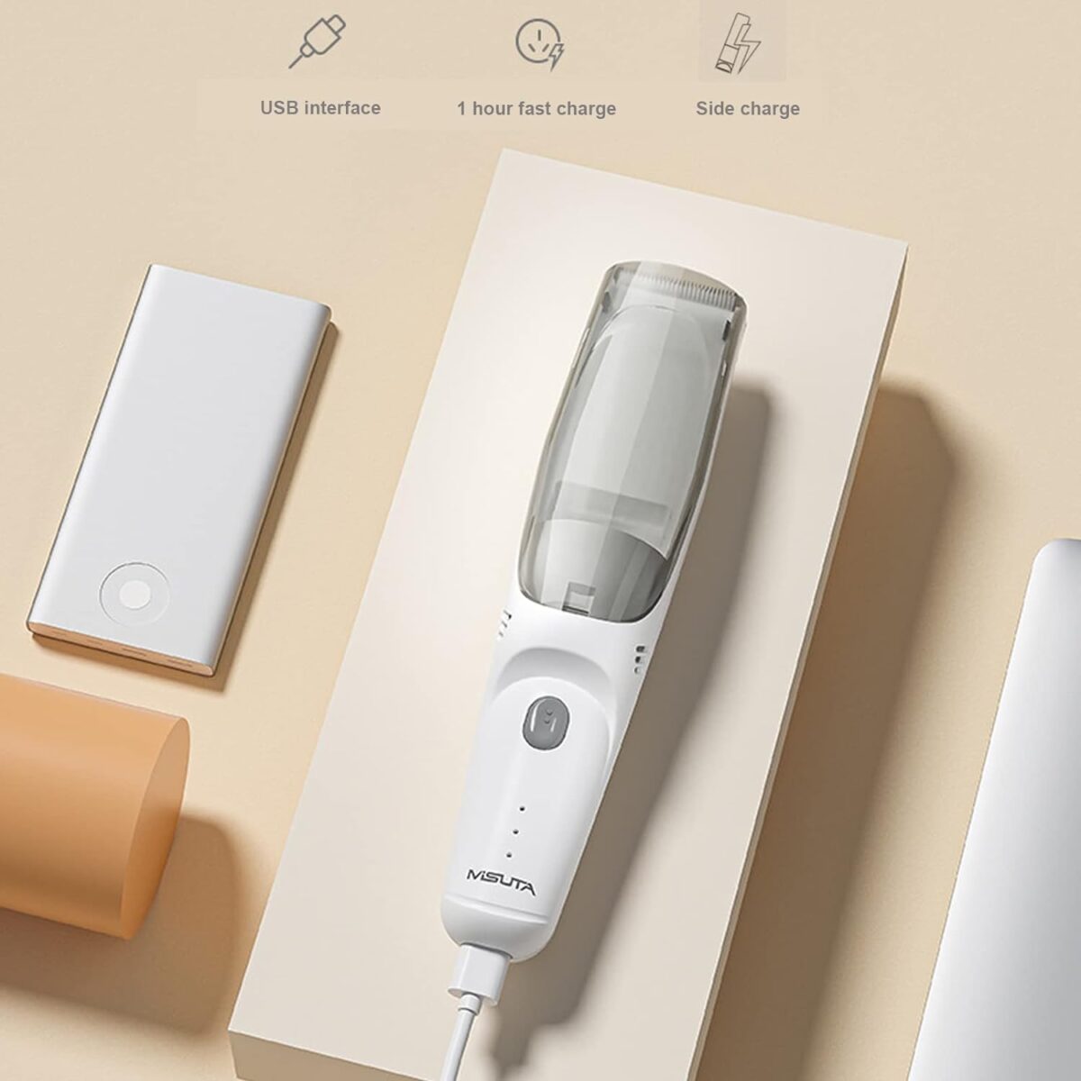 Tondeuse à cheveux à aspirateur étanche ultra silencieuse pour enfants – Image 4