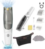 Tondeuse à cheveux à aspirateur étanche ultra silencieuse pour enfants