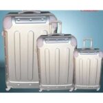 Lot de 3 Valises en polypropylène - Marron