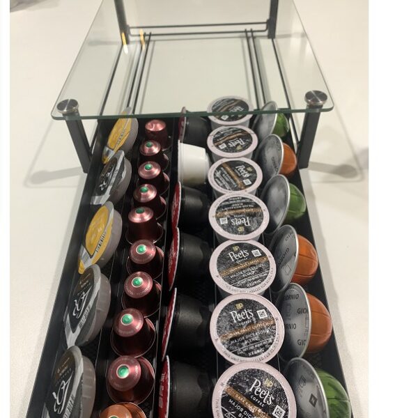 Tablette Plexiglas - Rangement Capsules Dolce Gusto & Nespresso