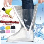 Couvre-chaussures imperméables, réutilisables en PVC imperméable avec fermeture