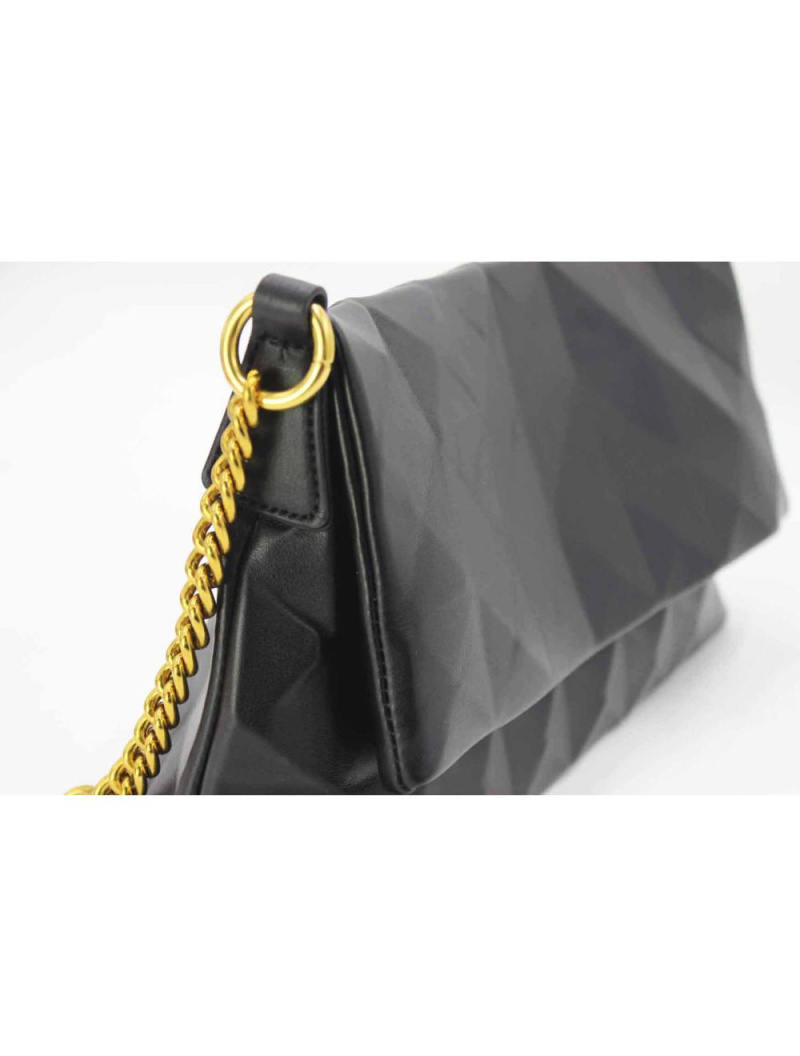Sac Baguette Géométrique Minimaliste - TOM & EVA - Noir – Image 4