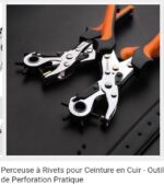 Perceuse à Rivets pour Ceinture en Cuir - Outil de Perforation Pratique – Image 3