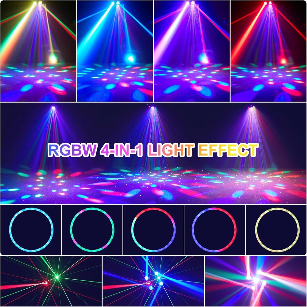 Projecteur Jeu De Lumière 4 Bras – Image 3