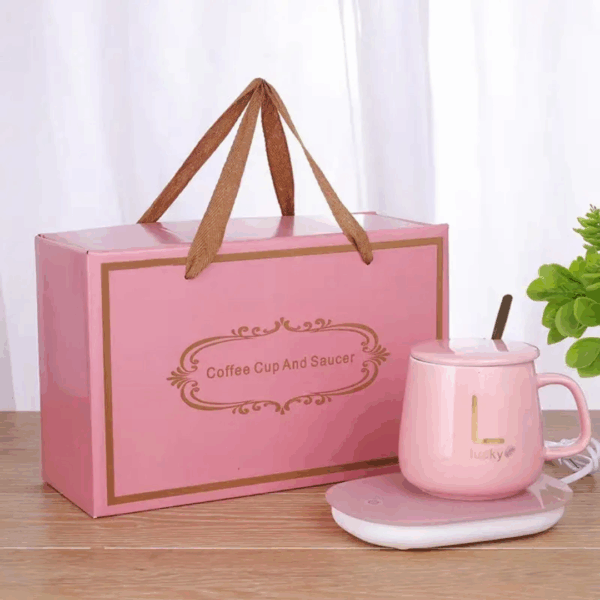 Tasse Chauffante 55° - Tasse en céramique - Rose