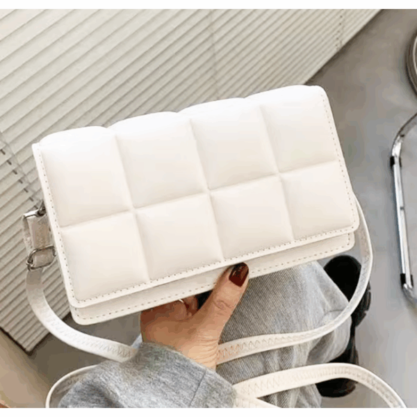Mini Sacs Carré à Bandoulière Et Main De Mode Pour Femme - Blanc