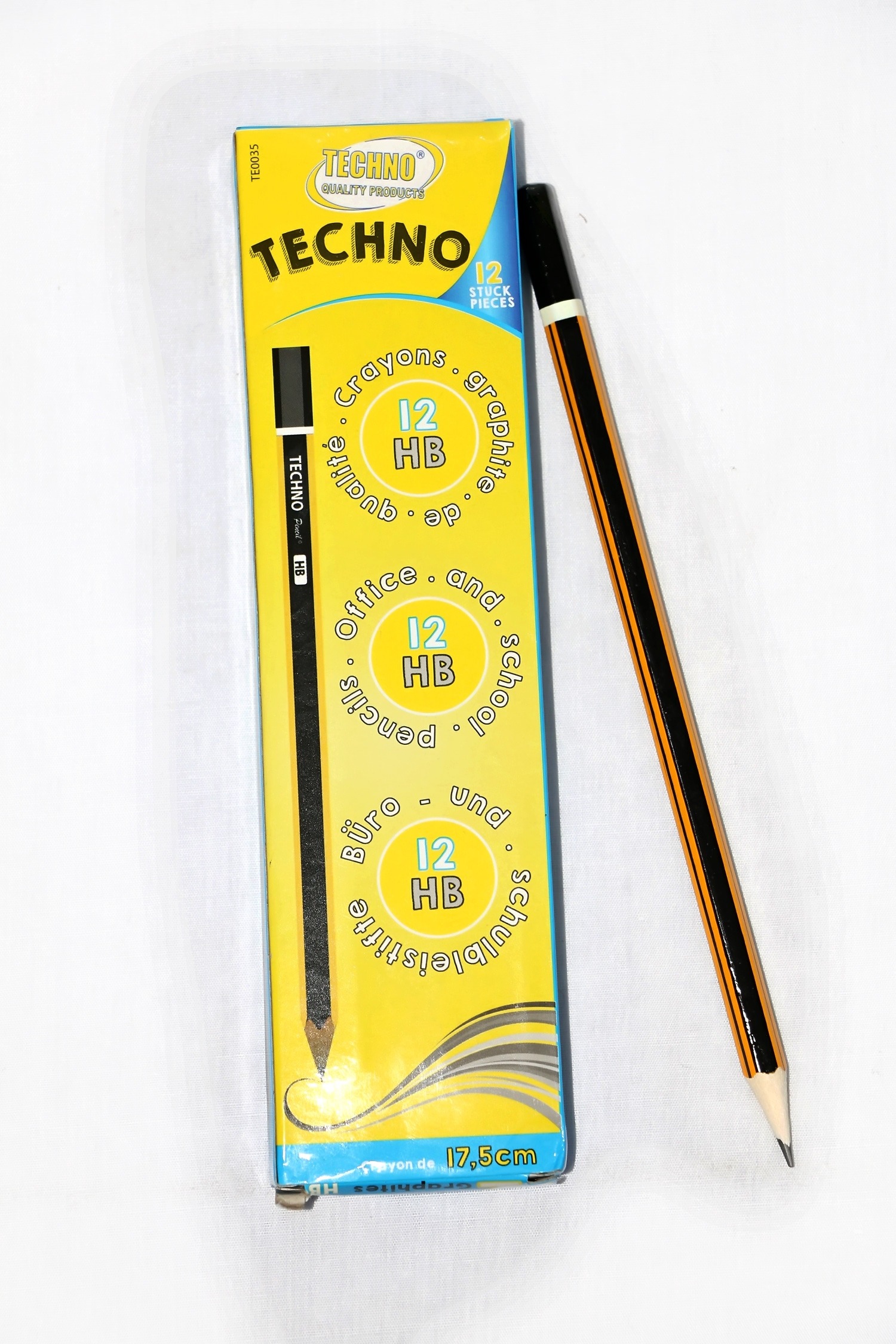 Crayon à papier HB TECHNO – Paquet de 12 – Kevajo