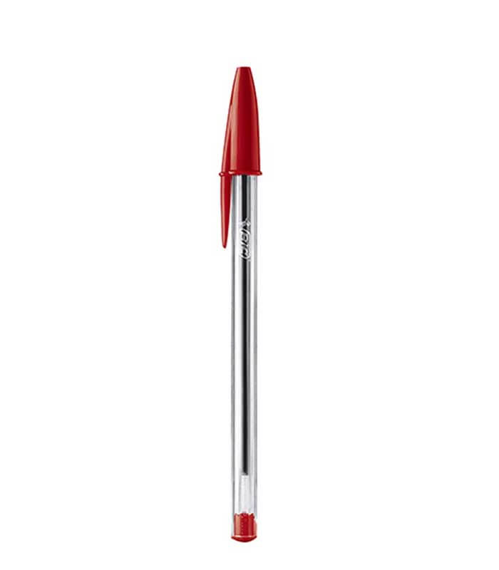 BIC Cristal Soft Stylos-Bille Pointe Moyenne (1,2 mm) - Rouge ≡ CALIPAGE