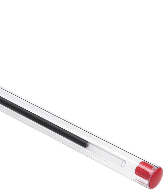 Stylo bille Bic Cristal Clic rouge - stylo bille bic rouge crystal cristal  rétractable boite à transparent sans capuchon pointe moyenne - Val d'eure