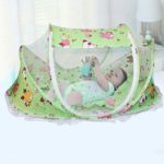 Lit pliant avec moustiquaire pour bébé - Vert