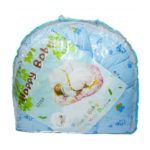 Lit pliable portable pour nouveau-né avec moustiquaire - Bleu – Image 3