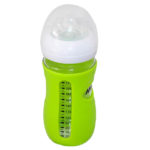 Biberon naturel avec protège 220 ml - Vert – Image 2