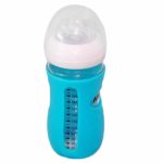 Biberon naturel avec protège 220 ml - Bleu – Image 2