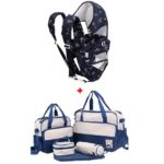 Kangourou + Sac à Langer 5 pièces - Bleu