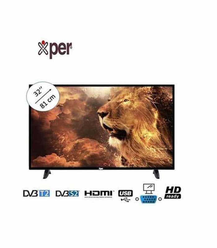 XPER TV LED - 32 Pouces HD + Décodeur Intégré - 32XDVBT2/S2 - Noir – Image 1