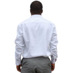 Chemise blanche col napolitain - 100% coton – Image 3