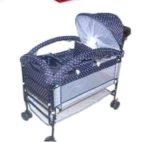 Berceau avec table à langer en ionox - Bleu – Image 3