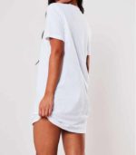 Robe T-shirt de base - Blanc – Image 2