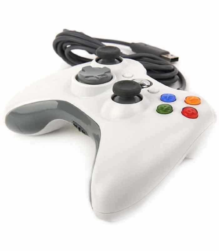 Microsoft Manette Xbox 360 filaire PC – Blanc – Kevajo