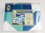 Drap de lit 3 places et demi - 6 Pièces - Bleu/Gris – Image 3