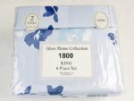 Drap de lit de 3 places - 6 pièces bleu ciel – Image 5