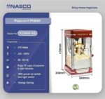 Machine à Pop-corn - PC5400-GS - Nasco - Rouge – Image 2