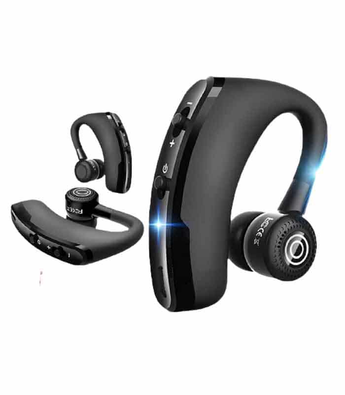 Écouteur compatible Bluetooth V9, casque sans fil mains libres, casque  antibruit avec microphone audio stéréo de haute qualité noir