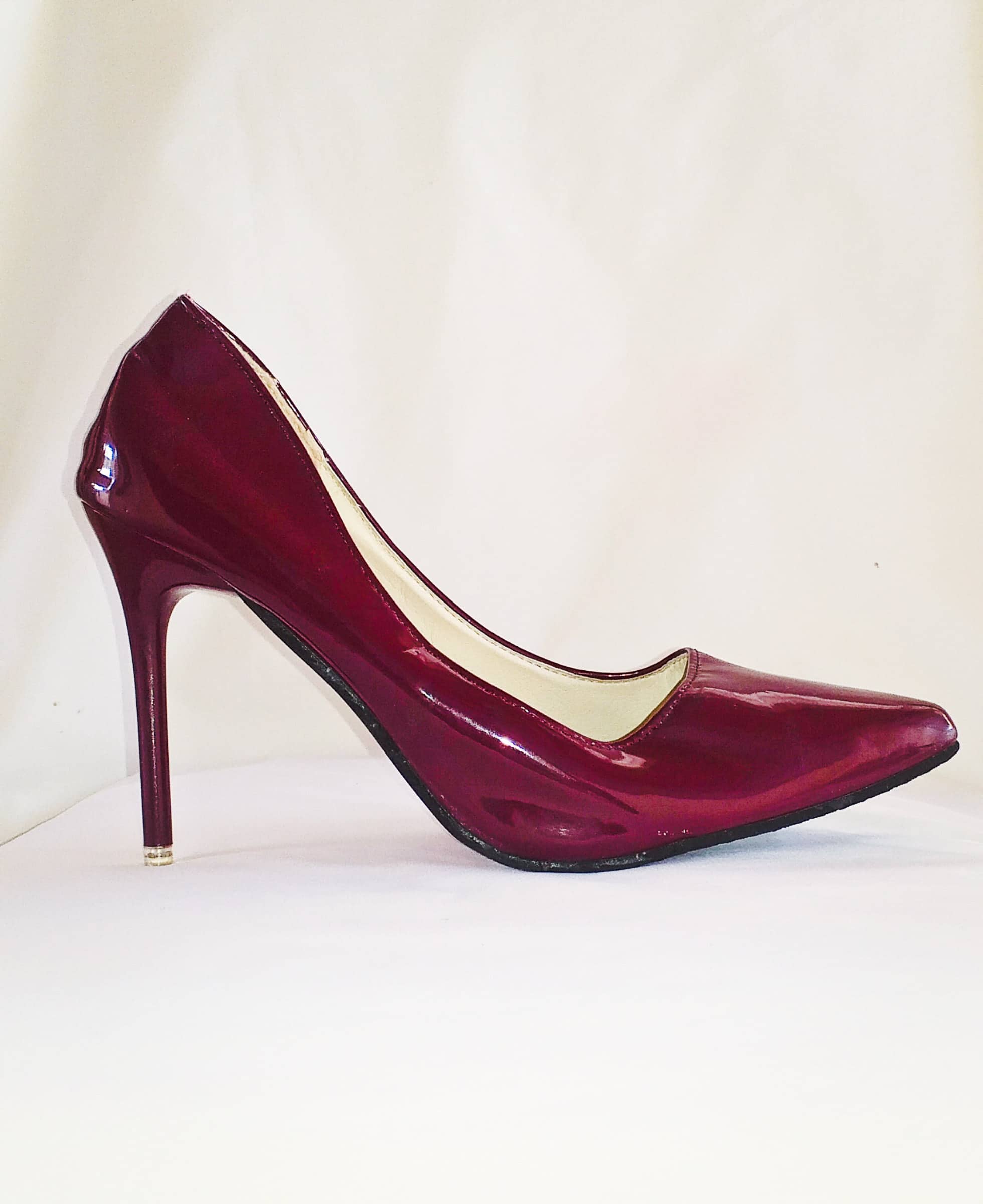 escarpin daim rouge