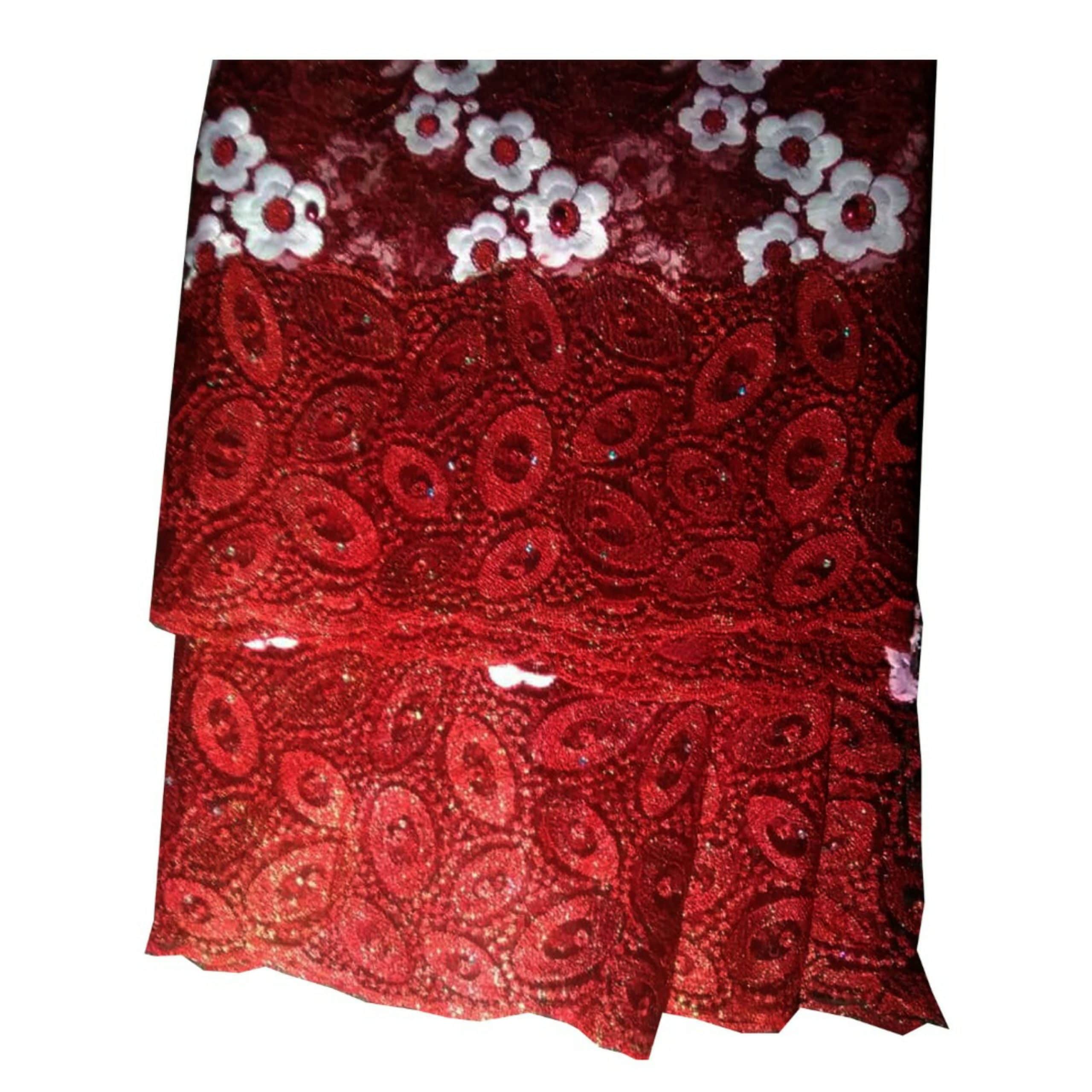 Véritable Tissus Haute Qualité Dentel Yoruba 4 Yards et demi – Image 1