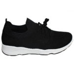 Basket à lacet femme - Noir – Image 2