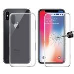 Antichoc en verre trempé 3D avant et arrière pour iPhone X / XS - Transparent