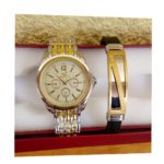 Ensemble Montre + Bracelet - Doré