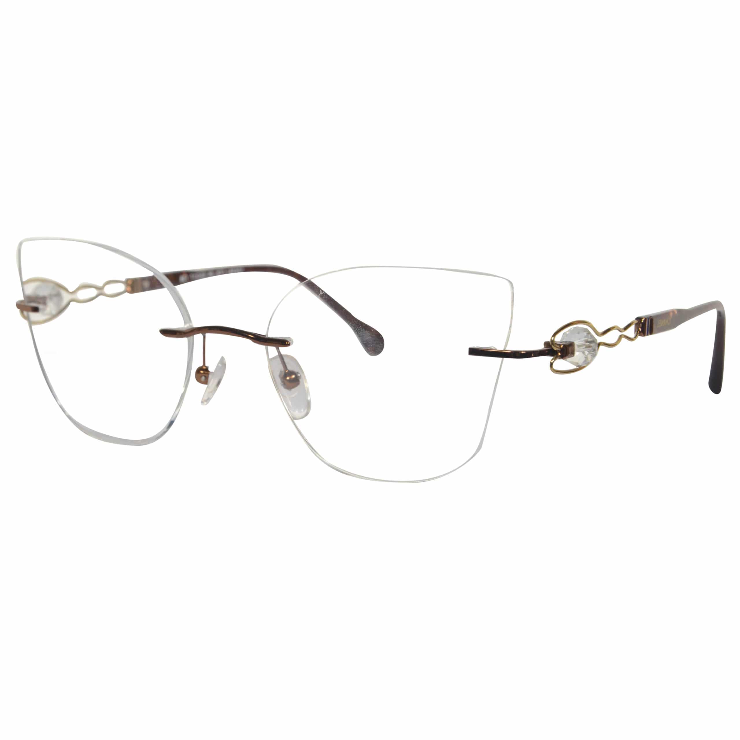 Lunettes de vue COL04 1434J 53-17-138 - Marron – Image 1