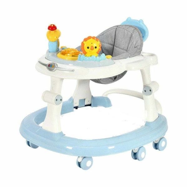 Poussette D'Éveil Et Marcheur Pour Bébé PULA - Jouet 2 En 1, Roues EVA, Stable, Pliable, Pour 6 à 12 Mois (Blanc)