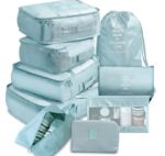 Kit de rangement pour valise 7 en 1 - Bleu turquois